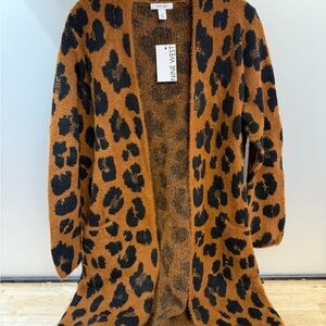 Nine West Black and Brown Knit Sweater